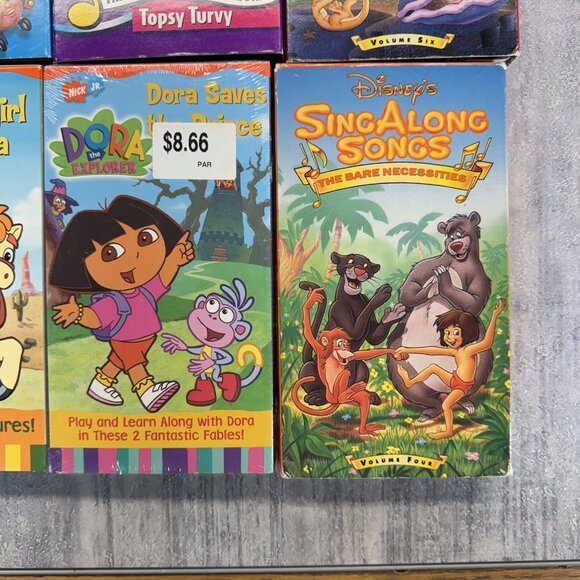 Kids VHS Lot - Dora, Disney Sing A Long, Richard Scary, Jay Jay Nickelodeon - Picture 5 of 10